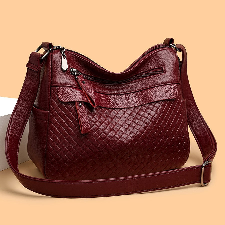 Women's Multi-Layer, High-Capacity, Soft Leather Versatile Crossbody Bag