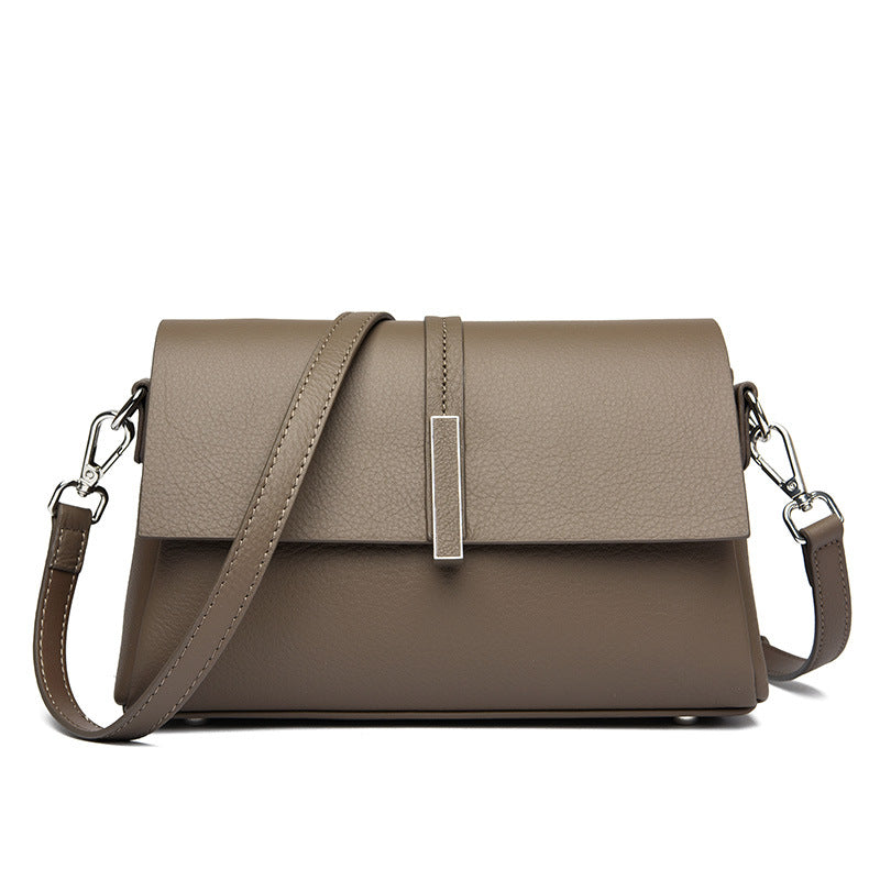 Women's Cowhide Tote Bag Simple Shoulder Messenger Bag