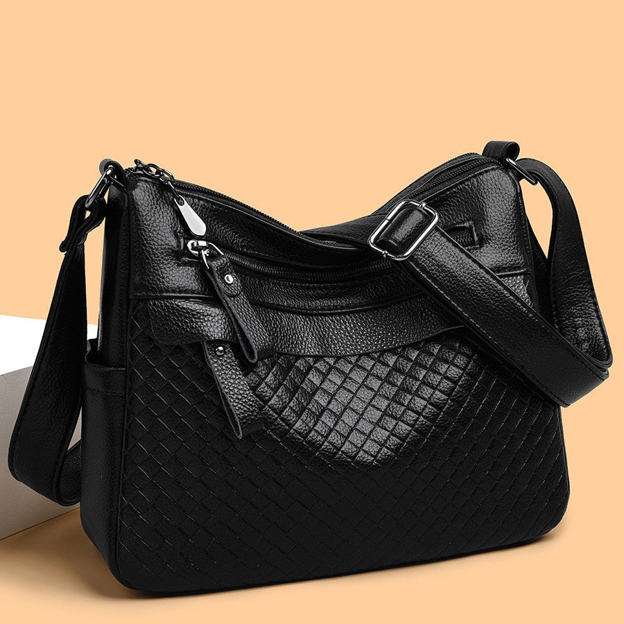 Women's Multi-Layer, High-Capacity, Soft Leather Versatile Crossbody Bag