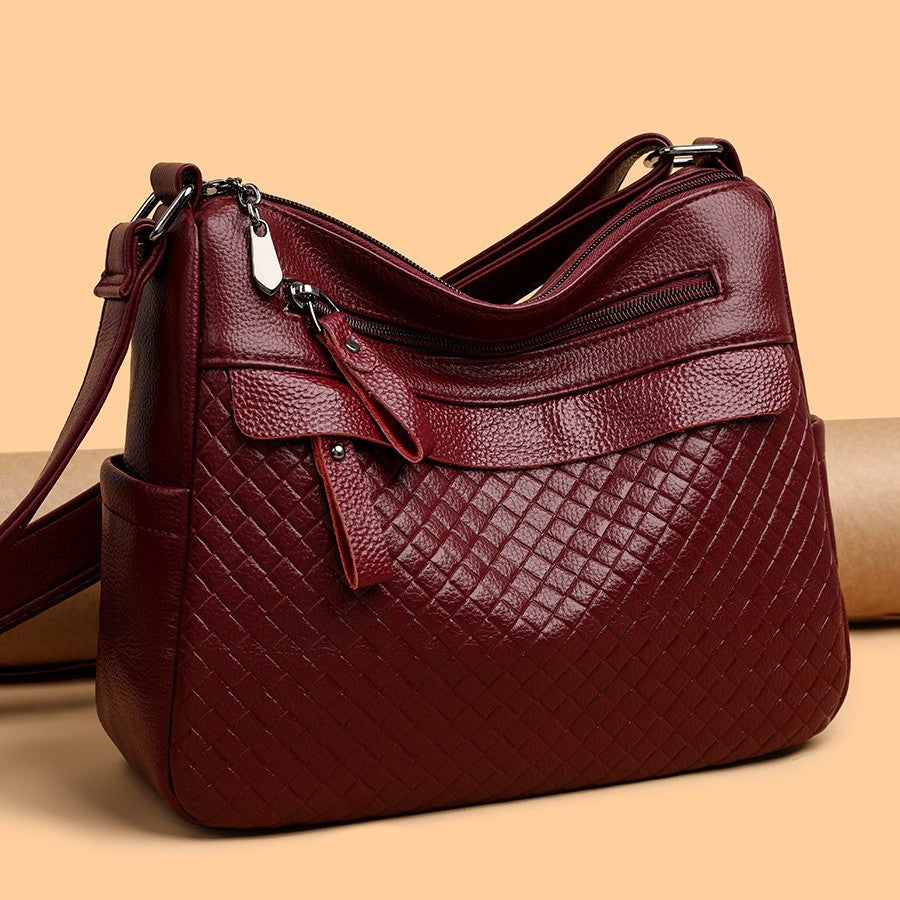 Women's Multi-Layer, High-Capacity, Soft Leather Versatile Crossbody Bag